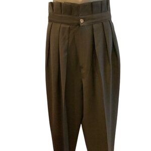 Vintage Bugutta Italian  pleated waist baggy trousers trending 2025 like new